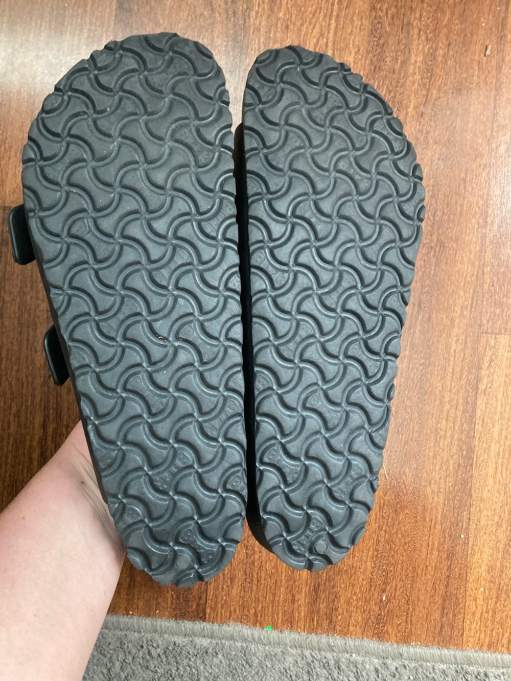 Birkenstock Arizona EVA Double Strap Sandals - Black Sz 11 - Picture 5 of 6